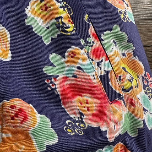 Matilda Jane Red and Green Bomber Jacket Eclectic Floral Style Girls Size 10 - Picture 5 of 7